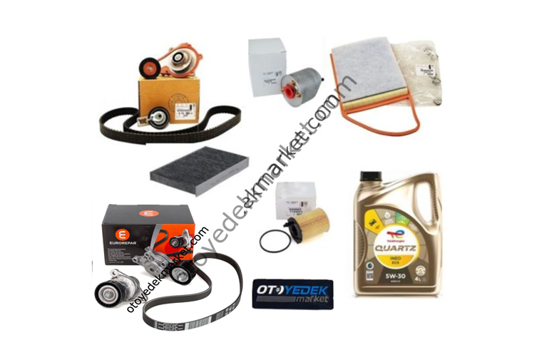 Peugeot 508 (2011-2015) 1.6 e-Hdi Euro 5 Start Stoplu Ağır Bakım Seti (Orijinal)