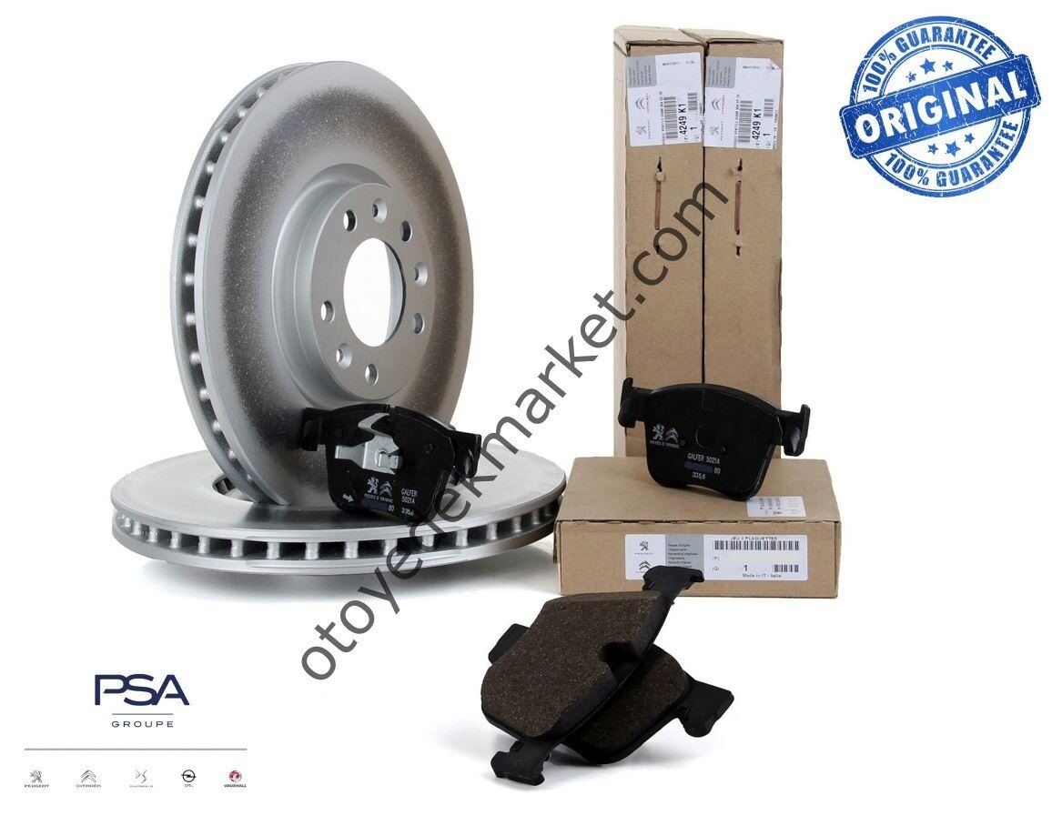 Citroen Berlingo (2018-2024) Ön Fren Diski Ve Ön Fren Balata Takım Seti (Orijinal)