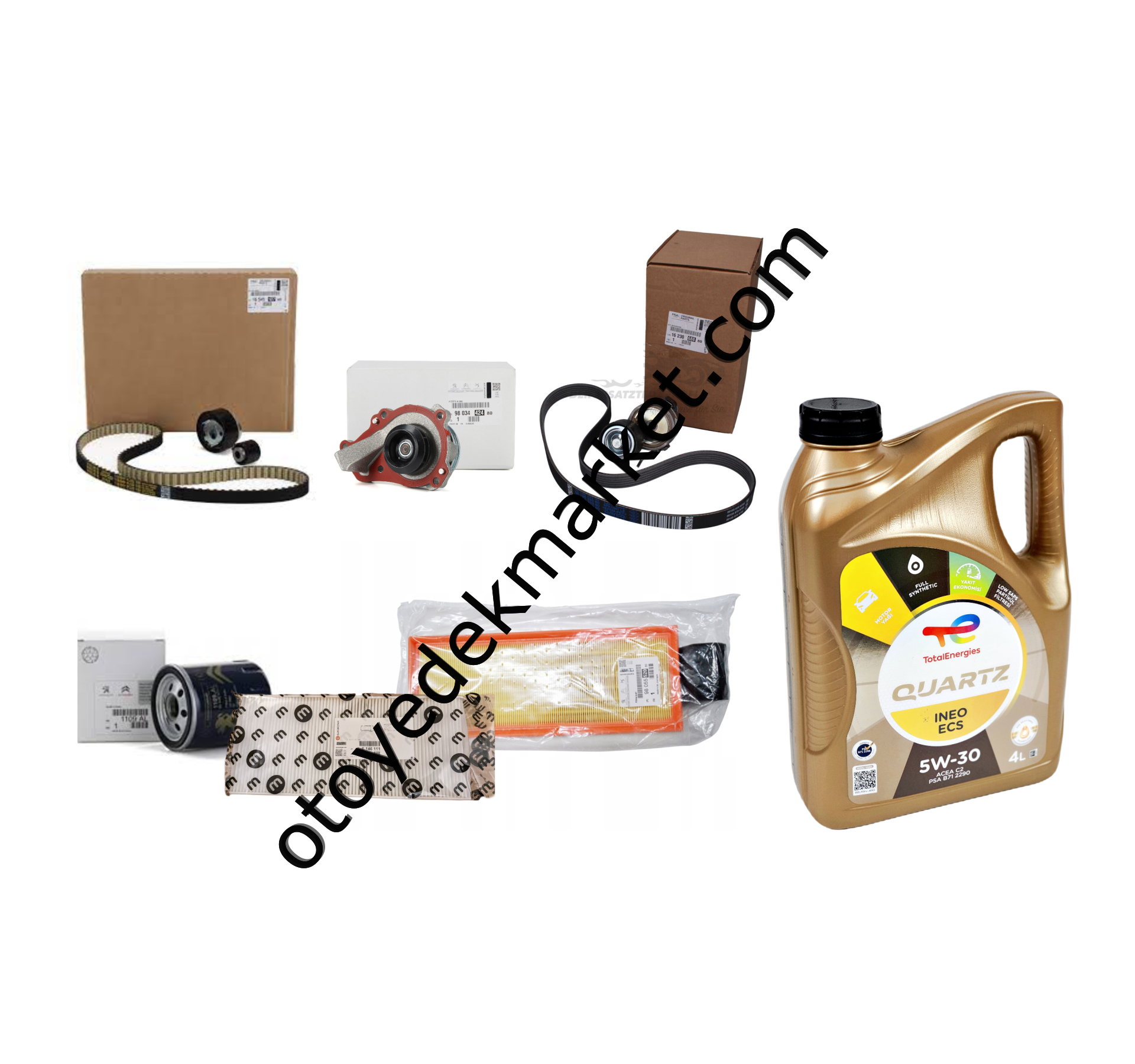 Citroen C-Elysee (2012-2023) 1.2 Benzinli Ağır Bakım Seti (Orijinal)