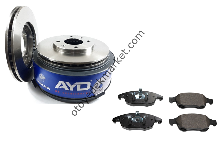Citroen Berlingo (2009-2018) Ön Fren Diski Ve Balata Takımı (Ayd)