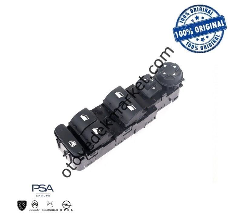 Peugeot Rifter (2019-2024) Sol Ön Cam Açma Düğme Grubu (Orijinal)