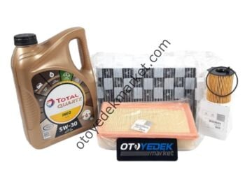 CİTROEN C5 (2011-2015) 1.6 HDI EURO5 FİLTRE SETİ MAZOT FİLTRESİZ + 5W30 YAĞ (ORİJİNAL)