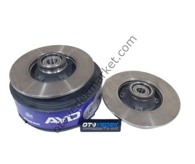 Citroen C4 (2012-2016) Arka Fren Disk Takımı Poryalı Rulmanlı  (Ayd)