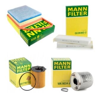 Citroen C5  (2012-2016) 1.6 Hdi Euro5 Filtre Bakım Seti  (Mann)