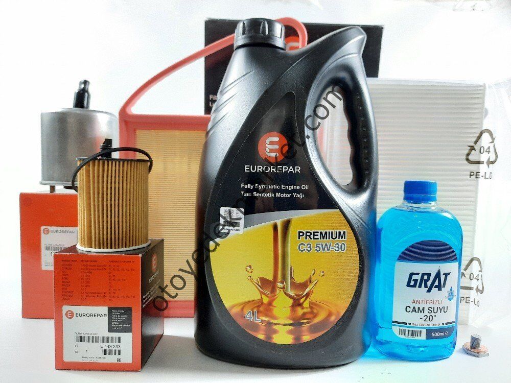 PEUGEOT 3008 (2011-2015) 1.6 HDI EURO5 FİLTRE BAKIM SETİ + 5w30 Yağ (ORJİNAL)
