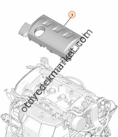 Peugeot 308 (2008-2013) 1.6 VTI Motor Üst Kapağı (Orijinal)