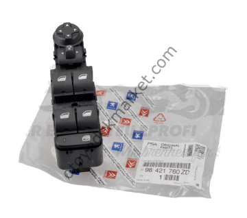 Citroen C4 (2021-2024) Sağ Ön Kapı Cam Açma Düğme Grubu (Orijinal)