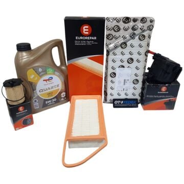 Peugeot 206 (2003-2011) 1.4 Hdı Filtre Seti + 5w30 Yağ (Orijinal Eurorepar)