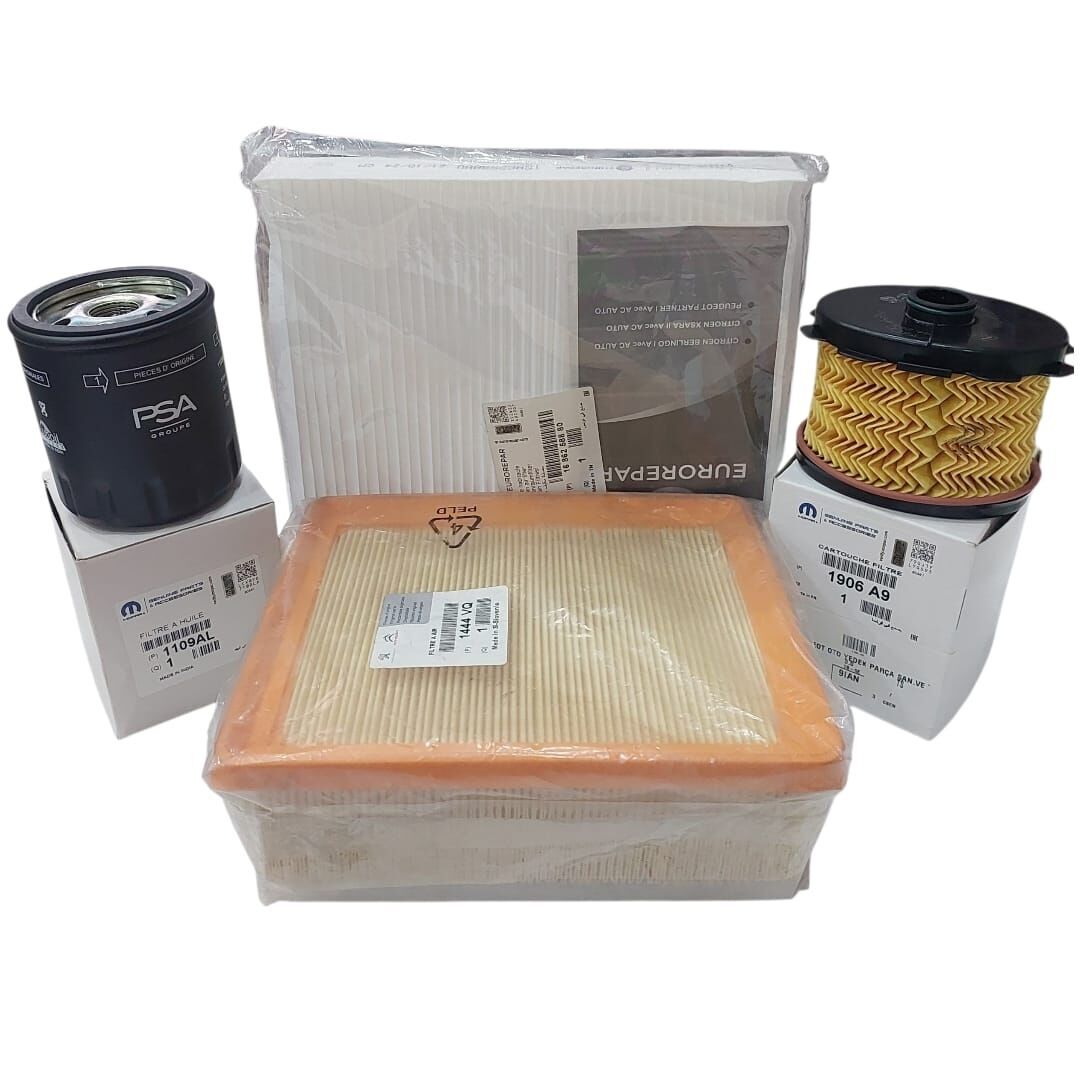 PEUGEOT PARTNER (2002-2008) 1.9 DİZEL FİLTRE BAKIM SETİ YAĞSIZ (ORİJİNAL)