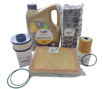 Peugeot 208 (2018-2022) 1.5 Blue Hdı Filtre Bakım Seti 5w30 Yağ (Orijinal)