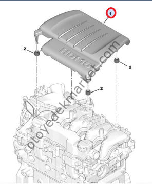 Citroen C5 (2006-2010) 1.6 Hdi Motor Üst Muhafaza (İthal)