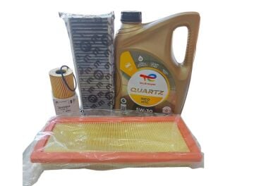 Peugeot 508 (2019-2025) 1.6 PureTech Benzinli Filtre Bakım Seti(Orijinal) +  5w30 HTC Motor Yağ