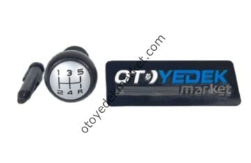 Citroen C3 Vites Topuzu Deri ve Mat Metal Görünümlü (İthal)