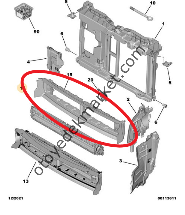 Citroen C3 Aircross (2022-2024) Hava Giriş Modülü (Orijinal)