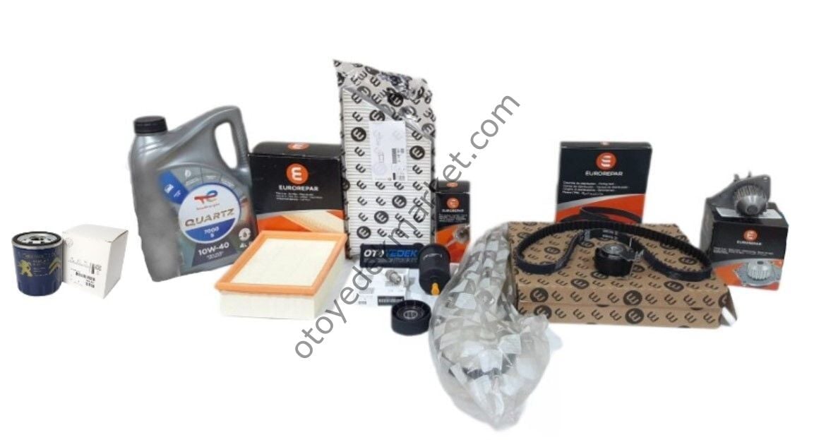 Peugeot 206 (1998-2005) 1.4 16V Benzinli Ağır Bakım Seti (Orijinal Eurorepar)