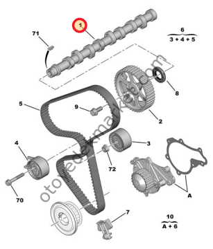 Peugeot 207 (2006-2012) 1,4 Hdi Eksantrik Mili (İthal)