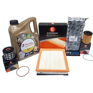 Peugeot 3008 (2016-2018) 1.6 Hdi Euro6 Filtre Bakım Seti + 5w30 Yağ (Orijinal Eureopar)
