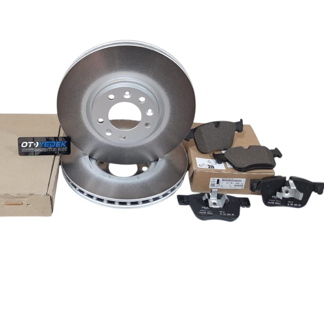 Peugeot 5008 (2016-2022) Ön Fren Diski Ve Ön Fren Balata Takım Seti (Orijinal)