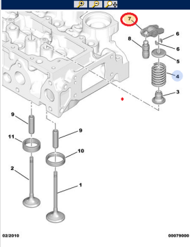 Citroen C-ELysee (2012-2018) 1.6 Hdi Subap Horozu (Subap Tutucu)  1 Adet Fiyatı (Orijinal)