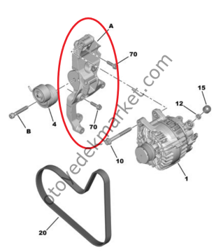 Citroen C4 (2021-2025) Alternatör Mesnedi (Orijinal)