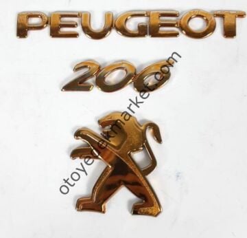 Peugeot 206 Sarı Yazı Seti (İthal)
