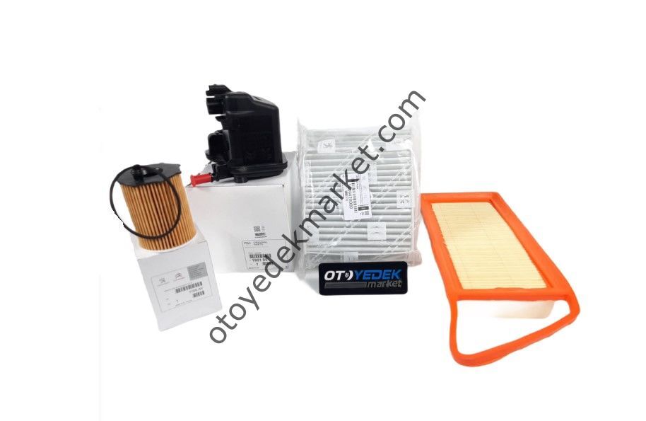 PEUGEOT 207 (2006-2012) 1.6 HDI YAĞSIZ FİLTRE SETİ (ORİJİNAL)