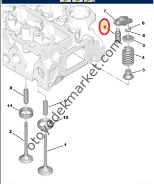 CİTROEN BERLİNGO 1,6 HDİ SUBAP HOROZU (İNA)