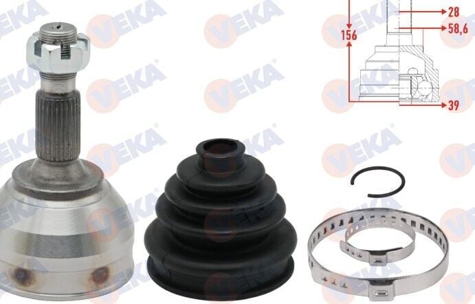 Citroen C5 (2008-2013) 1.6 Hdi Aks Kafası (Veka)