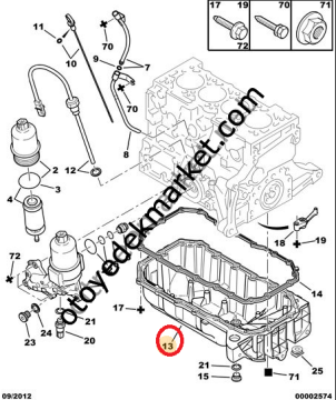 Citroen Xsara (2001-2005) 1.6 16V Benzinli Yağ Karteri (İthal)