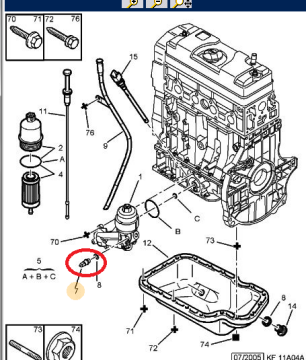 CİTROEN C-ELYSEE (2012-2020) YAĞ MÜŞÜRÜ (ORJİNAL)