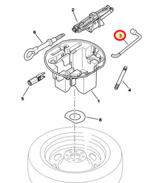 CİTROEN C2 ÇEKİ DEMİRİ (ORİJİNAL)
