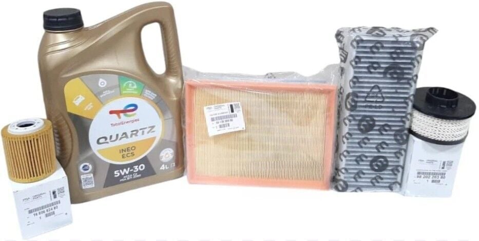 Peugeot 2008 (2020-2025) 1.5 Blue Hdi Filtre Bakım Seti Karbon Polenli+ 5w30 Yağ (Orijinal)