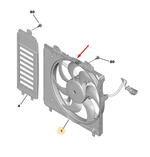 Citroen C4 X (2021-2025) 1.2 Benzinli Fan Motoru (Orijinal)