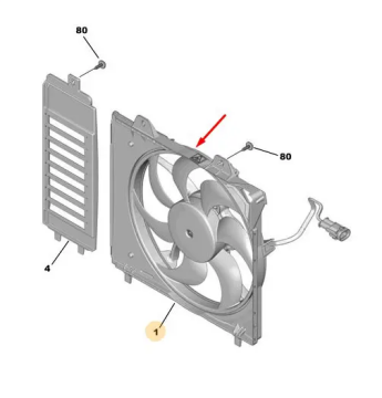 Peugeot 2008 (2020-2025) 1.2 Benzinli Fan Motoru (Orijinal)