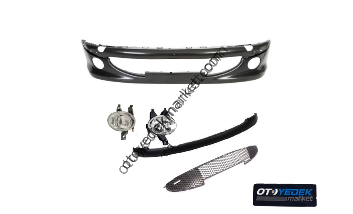 Peugeot 206 Gti-Rc Dolu Ön Tampon Ön Tampon,Tampon Orta Bandı,Tampon Izgara Ve Sis Farı (İthal)