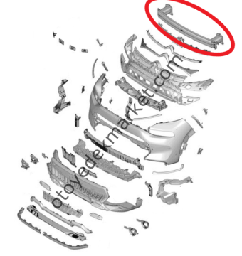 Citroen C3 Aircross (2017-2024) Ön Tampon Demiri (Orijinal)