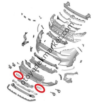 Citroen C3 Aircross (2022-2024) Ön Tampon Kapağı (Orijinal)