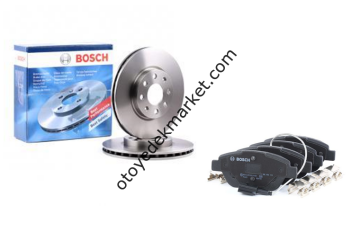 Peugeot Bipper (2008-2017) Ön Fren Disk Balata Seti (Bosch)