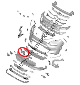 Citroen C3 Aircross (2022-2024) Ön Tampon Izgara Koruma Kapağı (Orijinal)