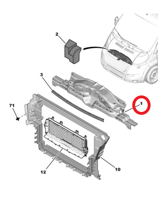 Citroen Jumper (Relay) (2024-2025) Ön Panel (Orijinal)