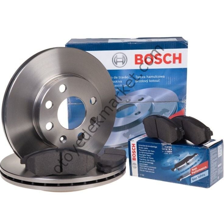 Citroen Nemo (2008-2017) Ön Fren Disk Takımı ve Fren Balata Takımı Seti (Bosch)