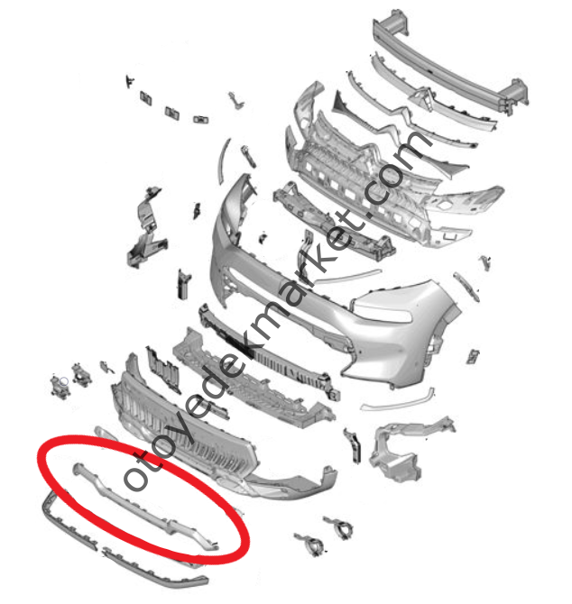 Citroen C3 Aircross (2022-2024) Ön Tampon Çıtası (Orijinal)