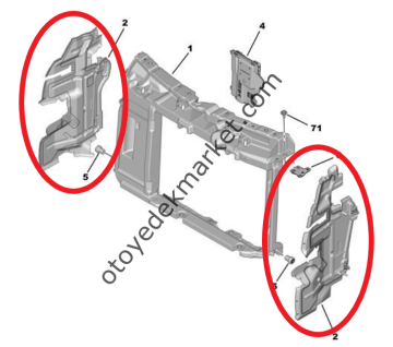 Citroen C3 (2020-2021-2022-2023-2024) Ön Panel Yan Plastiği (Sol Taraf) (Orijinal)