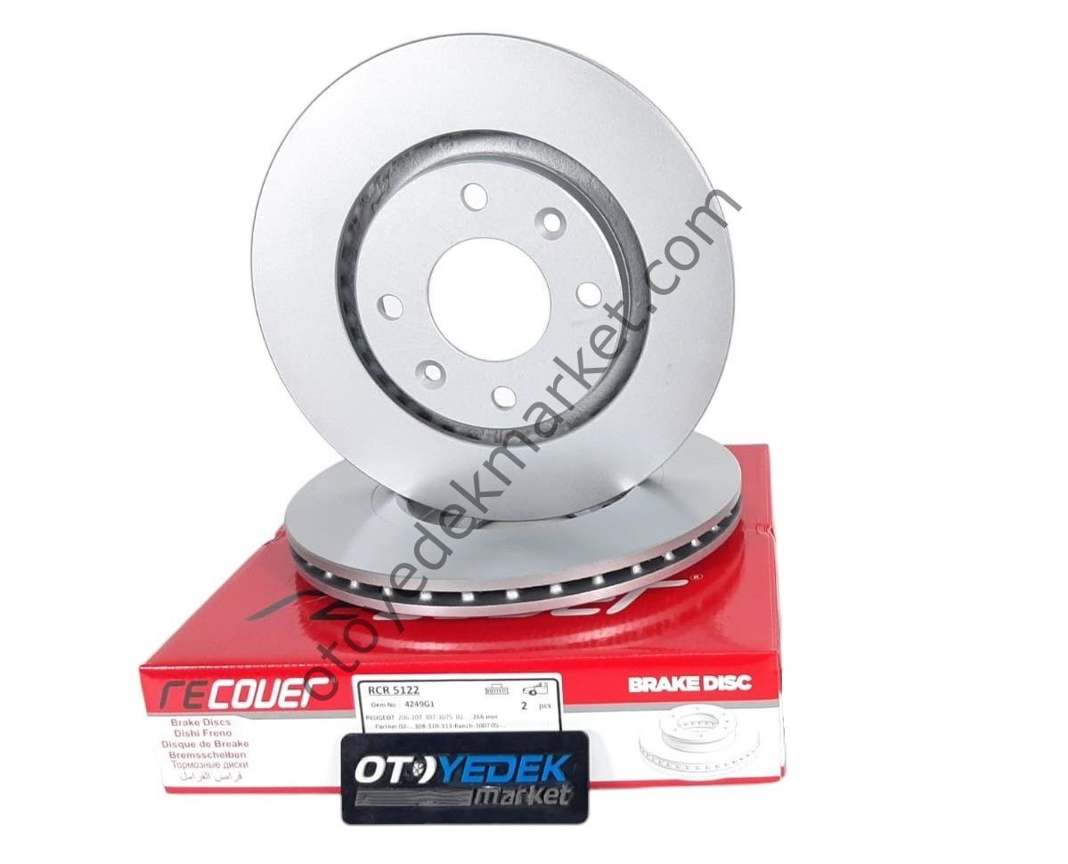 Peugeot 2008 (2020-2023) Ön Fren Disk Takımı 283mm (Recover)