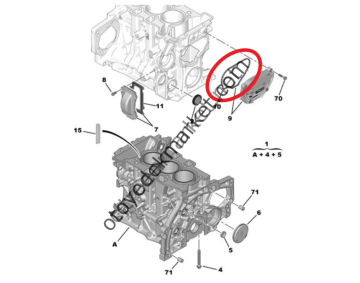 Peugeot 208 (2012-2019) 1.2 Benzinli Motor Bloğu Arka Kapak Contası (İthal)