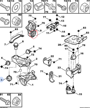 Peugeot 307 (2002-2006) 1.4 Hdi Motor Alt Takozu (Rapro)