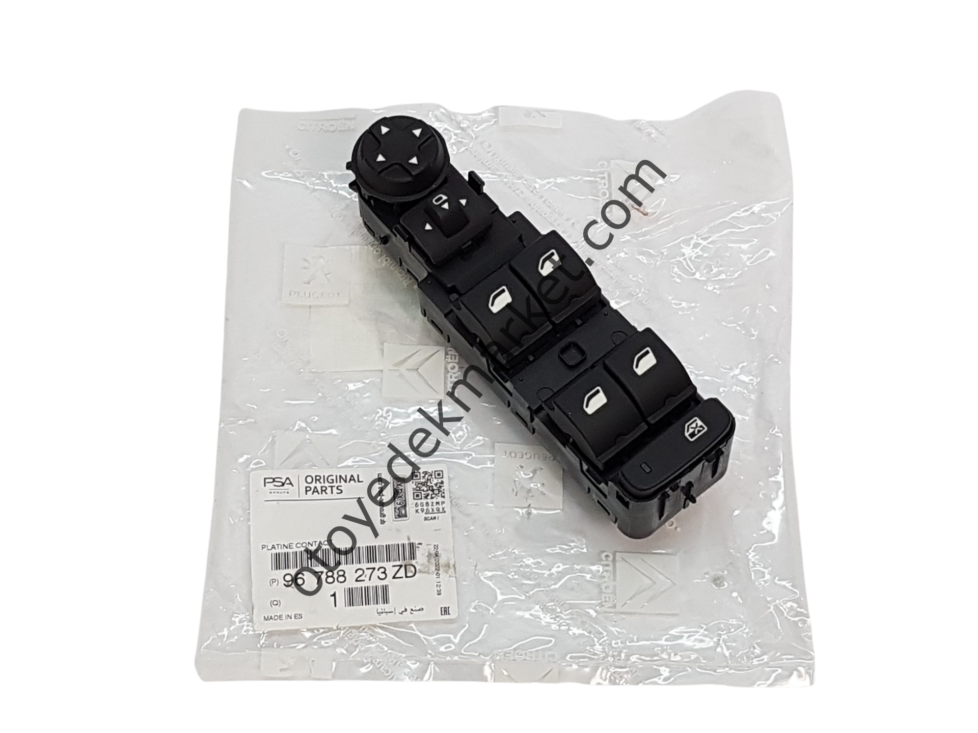 Citroen Picasso (2014-2018) Sol Ön Cam Kumanda Açma Düğme Grubu (Orjinal)