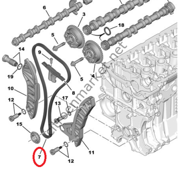 CİTROEN C4 1,6 120HP BENZİNLİ EKSANTRİK ZİNCİRİ