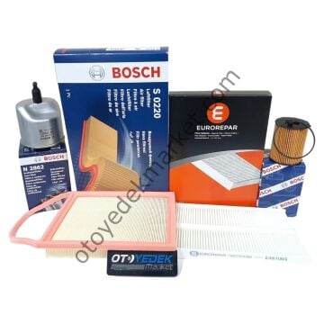 ﻿ Citreon C-Elysee (2012-2017) 1,6 Dizel Filtre Bakım Seti (Bosch)