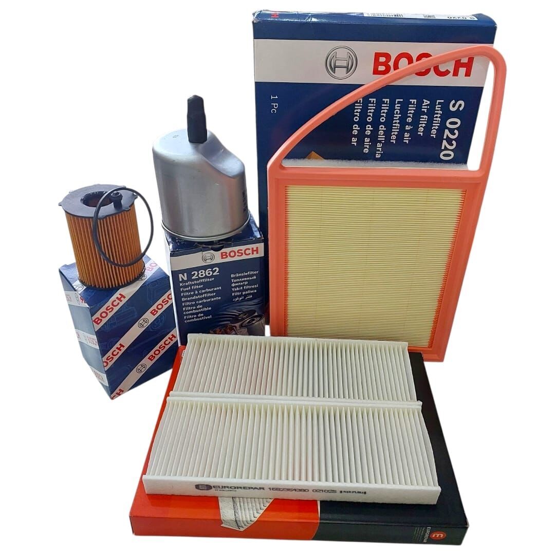  Citreon C-Elysee (2012-2017) 1.6 Dizel Filtre Bakım Seti (Bosch)